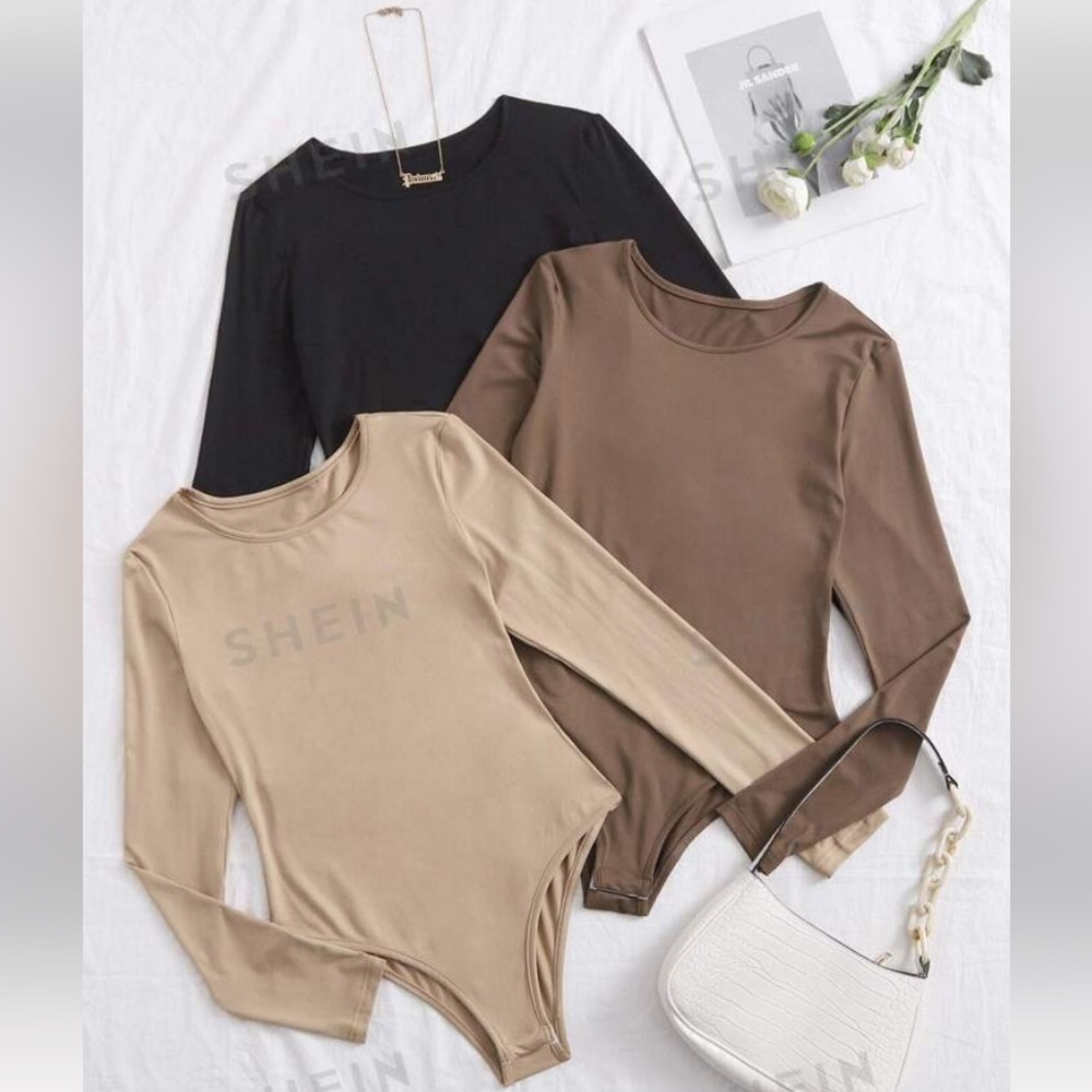 Multi Color Neutrals 3 Pack Basic Bodysuits